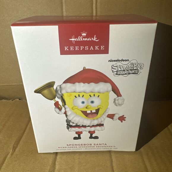 New 2023 Hallmark Keepsake Ornament SpongeBob Santa Nickelodeon Squarepant - Picture 1 of 2